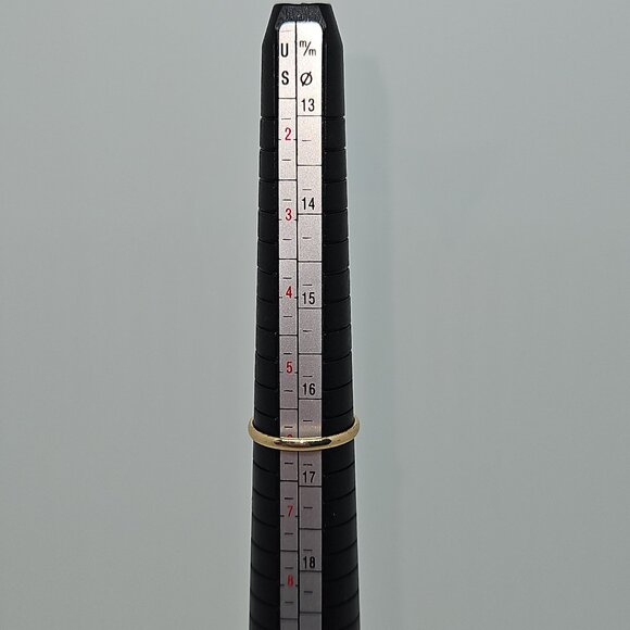 Gold Tone Crescent Moon Ring Size 6 - Picture 5 of 6